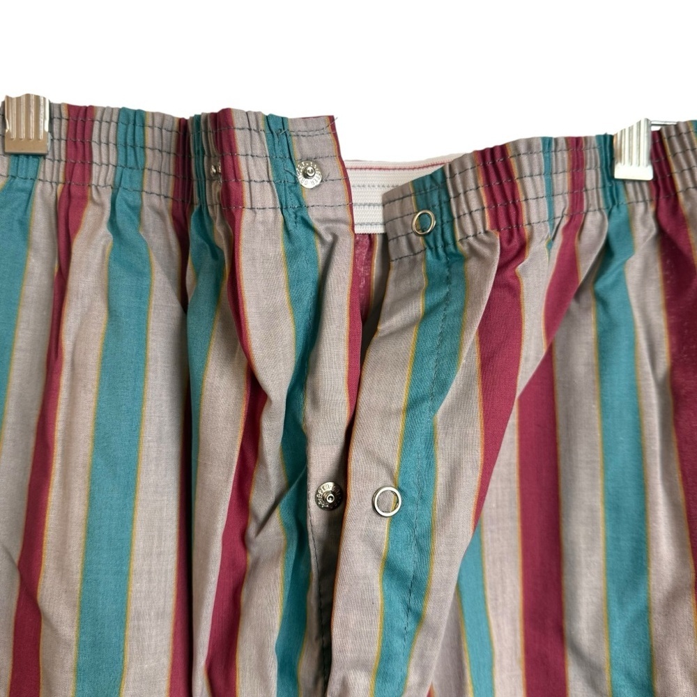 Vintage Botany 500 Boy 2 Piece Pajama Set Size 16 NWT Short Sleeve Pants Striped - Picture 11 of 12